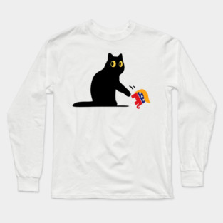 Cat Funny Trump - Political Humor, Parody Design Long Sleeve T-Shirt
