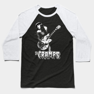 The Cramps – Gothic Guitar Heroine Baseball T-Shirt