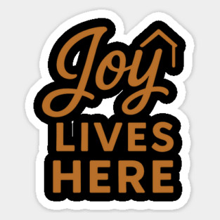 Joy Lives Here Christian Gift Magnet