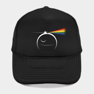 The dark side of not a moon + text Hat