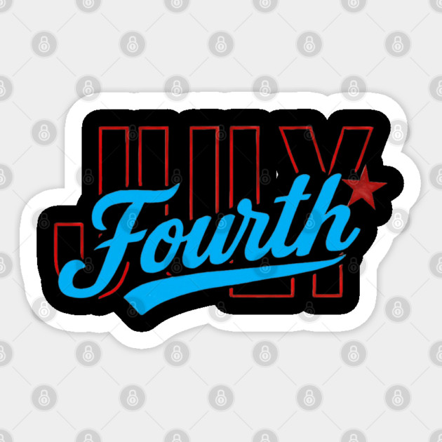 July Fourth Independence Day Design Sticker by TurnEffect
