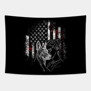 Belgian Malinois Mom Dog Art Lover Mother's Day Tapestry
