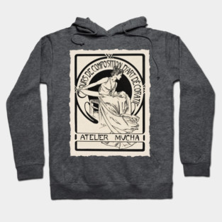 Art Lessons from Mucha, advertisement Hoodie