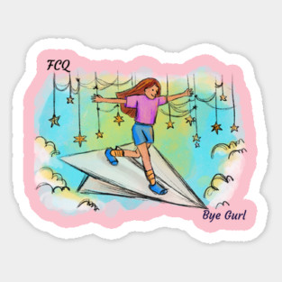 little bye gurl Sticker