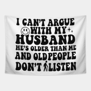 husband and wife funny Tapestry