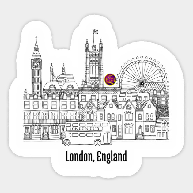 London, England Sticker by FirstClassQueen