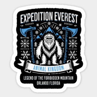 Yeti Expedition Everest Orlando Theme Park Attraction Distressed Vibe Magnet