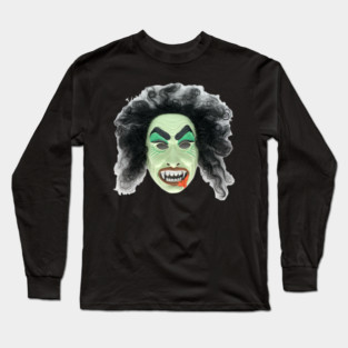 Vintage Vampire Halloween Mask Long Sleeve T-Shirt