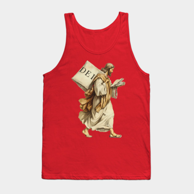 Jesus & DEI Tank Top by Margin's Store