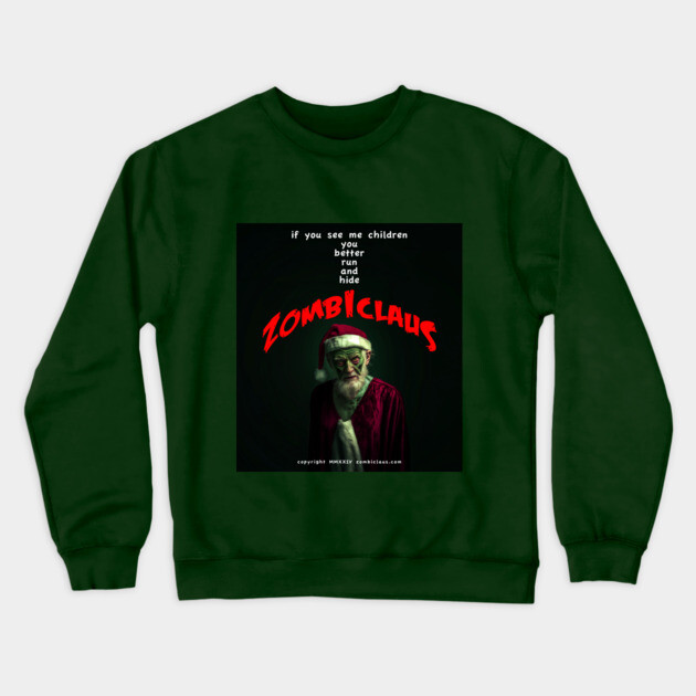 Zombiclaus Crewneck Sweatshirt by Margin's Store