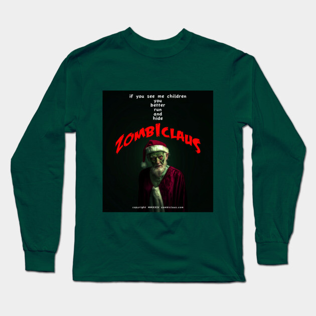 Zombiclaus Long Sleeve T-Shirt by Margin's Store