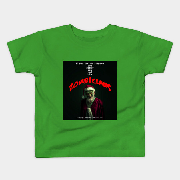 Zombiclaus Kids T-Shirt by Margin's Store