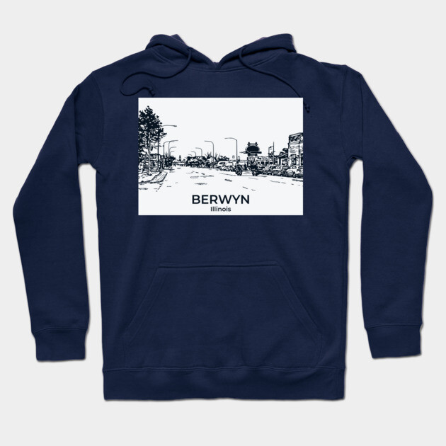 Berwyn - Illinois Hoodie by Lakeric