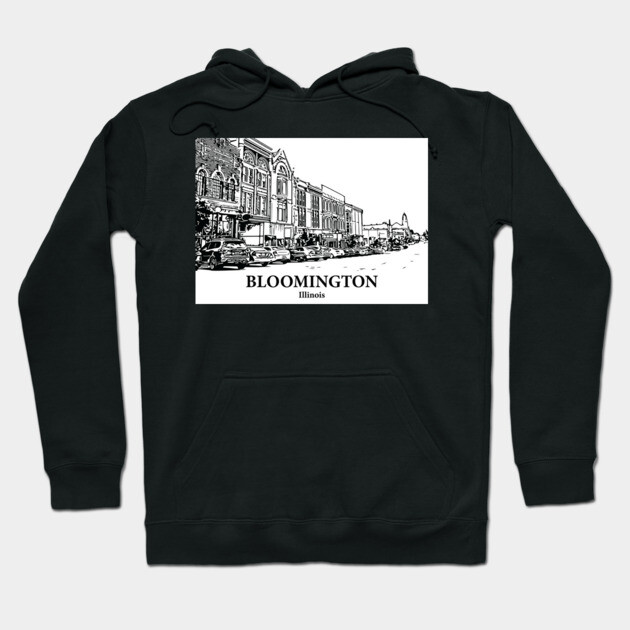 Bloomington - Illinois Hoodie by Lakeric