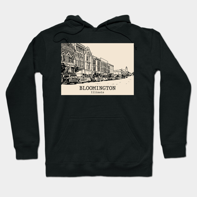 Bloomington - Illinois Hoodie by Lakeric