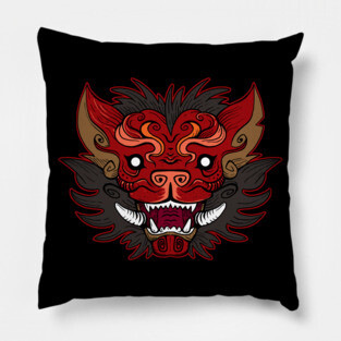 Hyena Oni Pillow