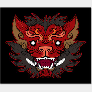 Hyena Oni Posters and Art