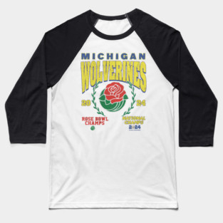 Michigan 2004 Rose Bowl Baseball T-Shirt