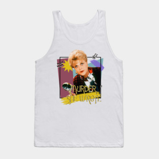 Murder She Wrote 80s Retro Aesthetic Tank Top