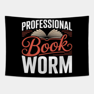 Professional Book Worm Tapestry