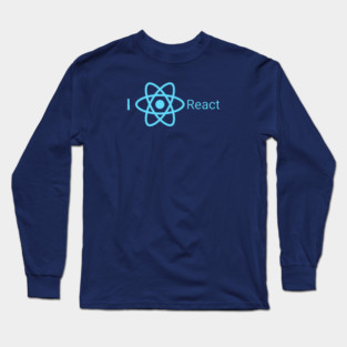 I love React – Dev Love Statement Long Sleeve T-Shirt