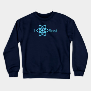 I love React – Dev Love Statement Crewneck Sweatshirt