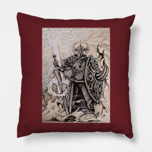 crucible knight elden ring Pillow