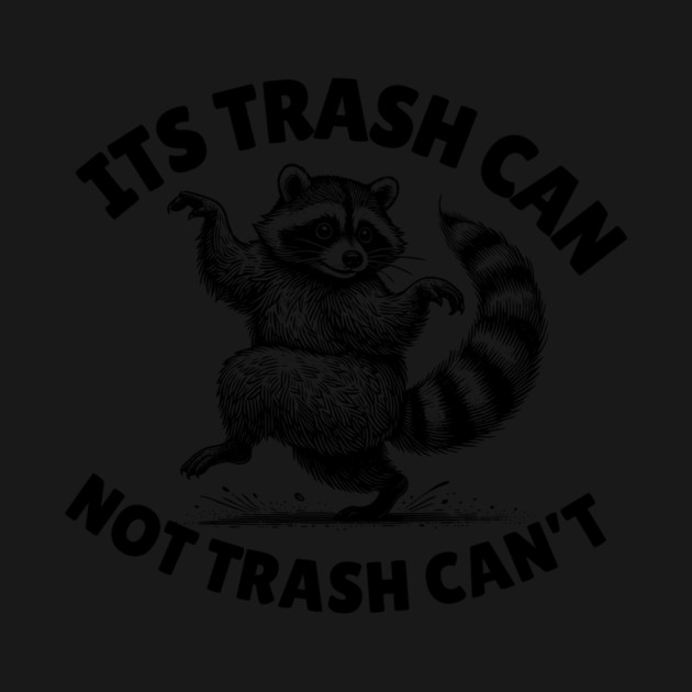 Raccoon Trash Can by The WYLD Tribe