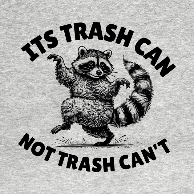 Raccoon Trash Can by The WYLD Tribe