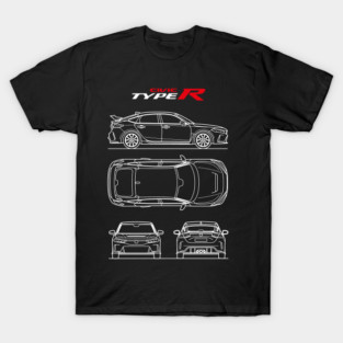 Civic Type R Blueprint T-Shirt