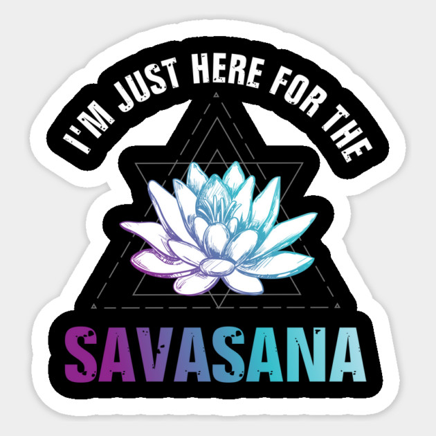 Savasana Sticker by Yogi Bryan
