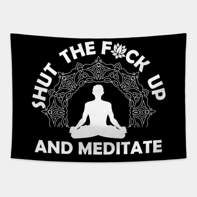 Meditate Tapestry by Yogi Bryan