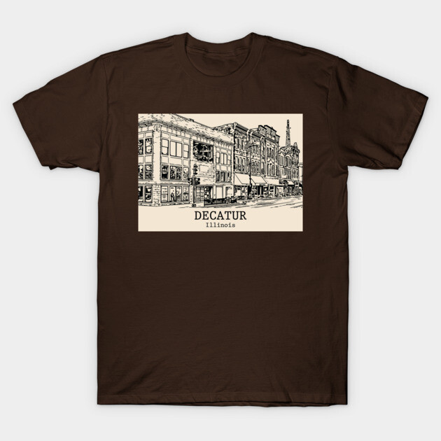 Decatur - Illinois T-Shirt by Lakeric