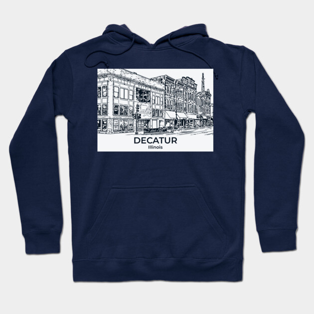 Decatur - Illinois Hoodie by Lakeric