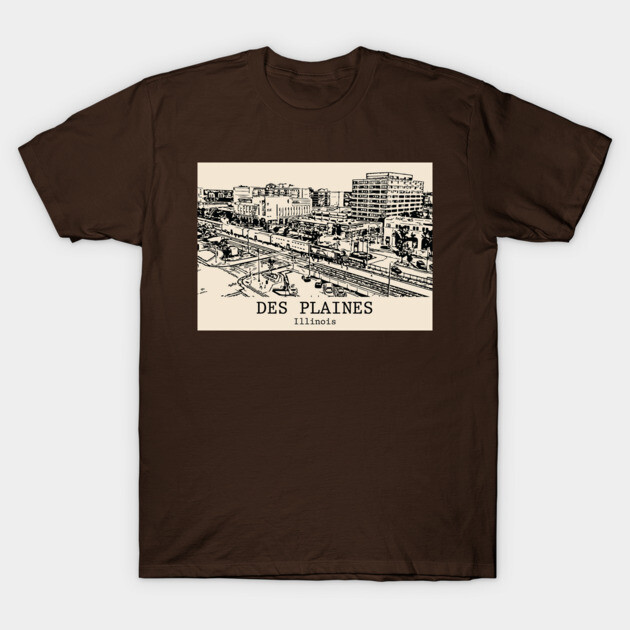Des Plaines - Illinois T-Shirt by Lakeric