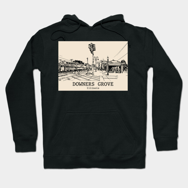 Downers Grove - Illinois Hoodie by Lakeric
