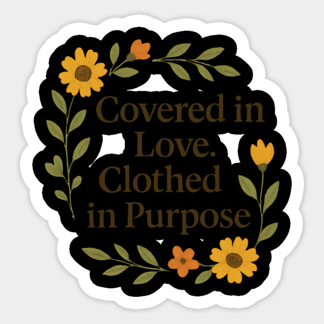 Covered In Love. Clothed In Purpose Christian Gift Sticker by Joyce A's Store