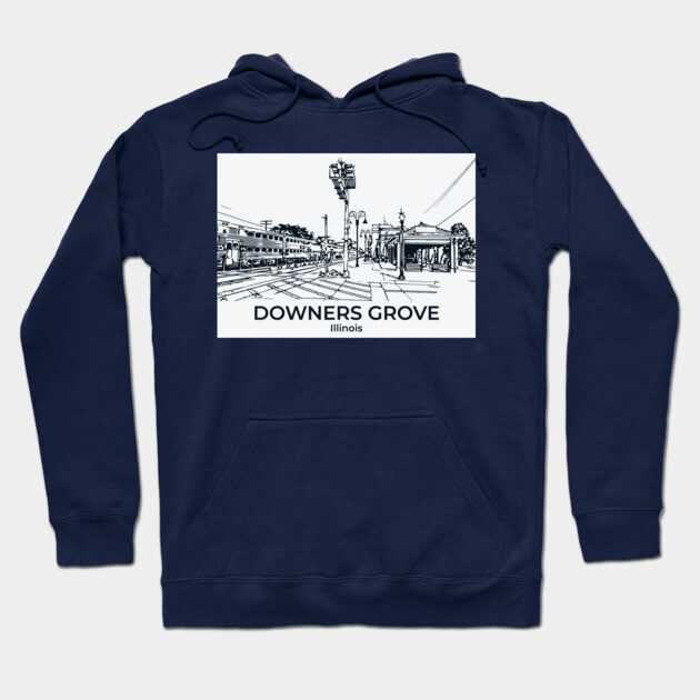 Downers Grove - Illinois Hoodie by Lakeric