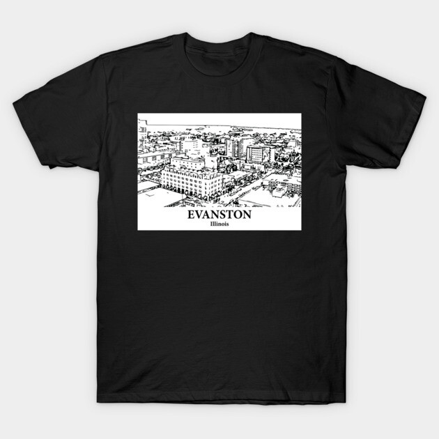 Evanston - Illinois T-Shirt by Lakeric