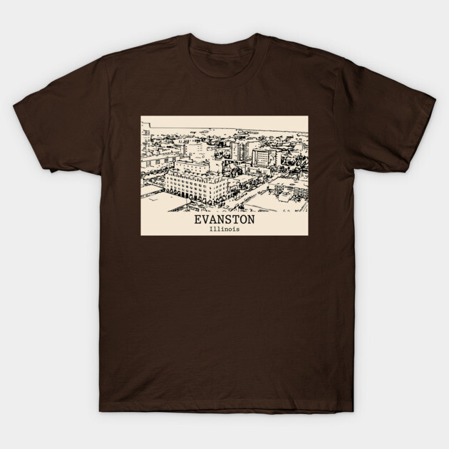 Evanston - Illinois T-Shirt by Lakeric