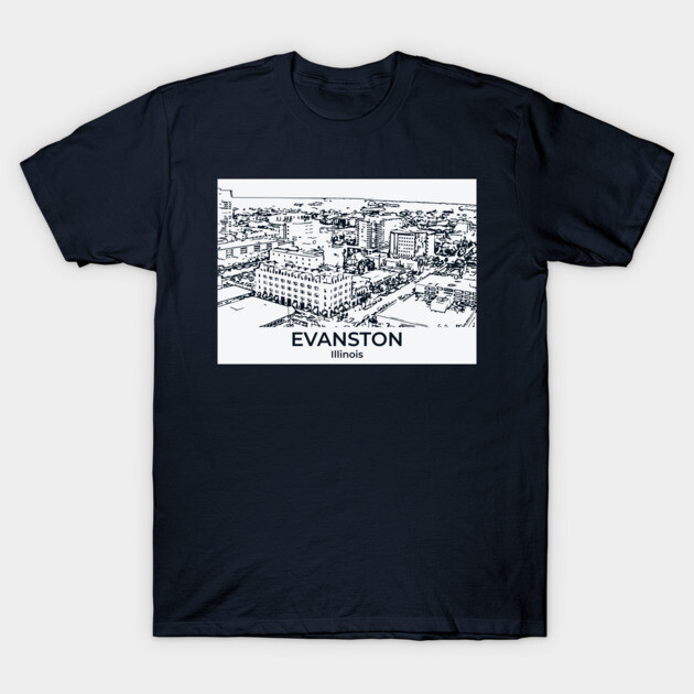 Evanston - Illinois T-Shirt by Lakeric
