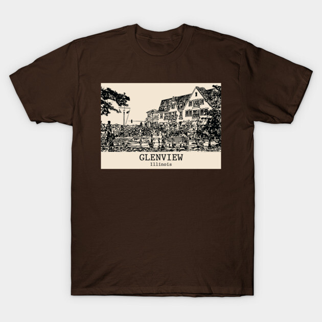 Glenview - Illinois T-Shirt by Lakeric