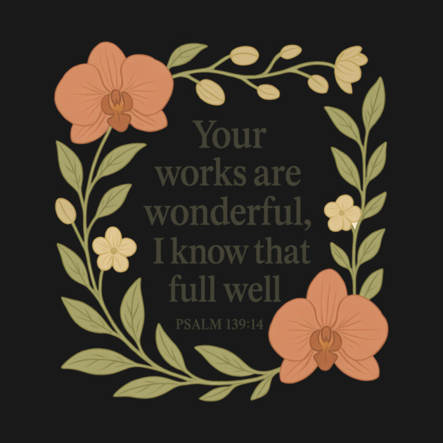 Your Works Are Wonderful, I Know That Full Well - Psalm 139:14 by Joyce A's Store
