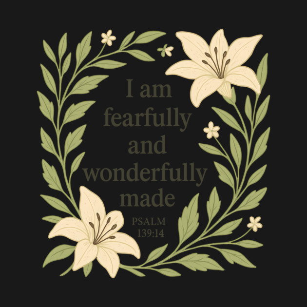 I am Fearfully and Wonderfully Made - Psalm 139:14 by Joyce A's Store