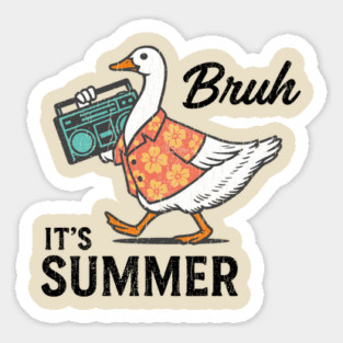 Bruh It's Summer Chill Vibes Magnet