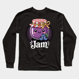 Kawaii Peanut Butter and Jam PB&J Blueberry Couples-Photoroom Long Sleeve T-Shirt