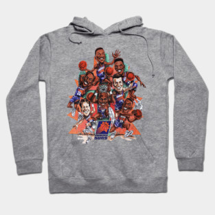 90s Look Cartoon - Barkley - Suns Basketball Hoodie