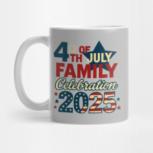 4th of July 2025 Family Celebration Matching Group Vintage Mug