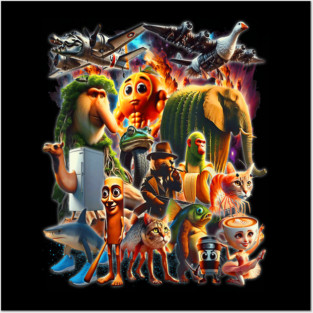 Italian-Brainrot AI Generated Animals Gen Z Men Women Youth Posters and Art