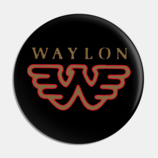 Waylon Jennings - Official Merchandise - Flying W Logo Pin